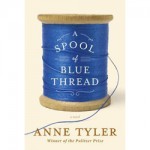 a spool of blue thread